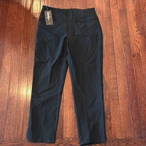 Black High-Waisted Pull-On Pants from Walter Hagen
